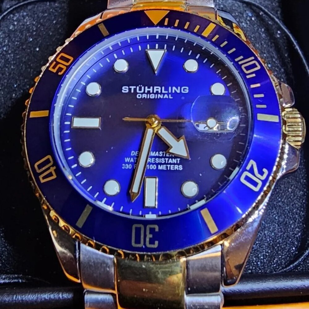 Sthurling Original Swiss blue Depthmaster 42 Mm Case New Lowest price MRSP $395